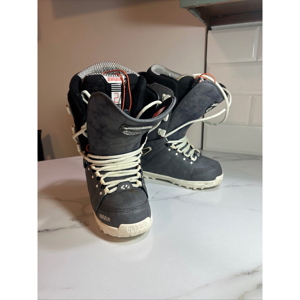 ThirtyTwo Lashed Bradshaw Snowboard Boots Mens 7 Grey Fall 2013 Signature Series